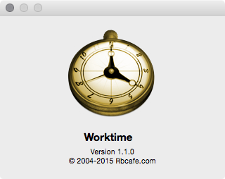  About Worktime 1.1.0 